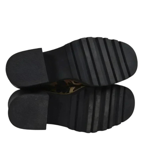 TopShop Chunky Heel Boots NWOT  Calf Hair Leopard Brown Black Booties Size 37 - Picture 8 of 12